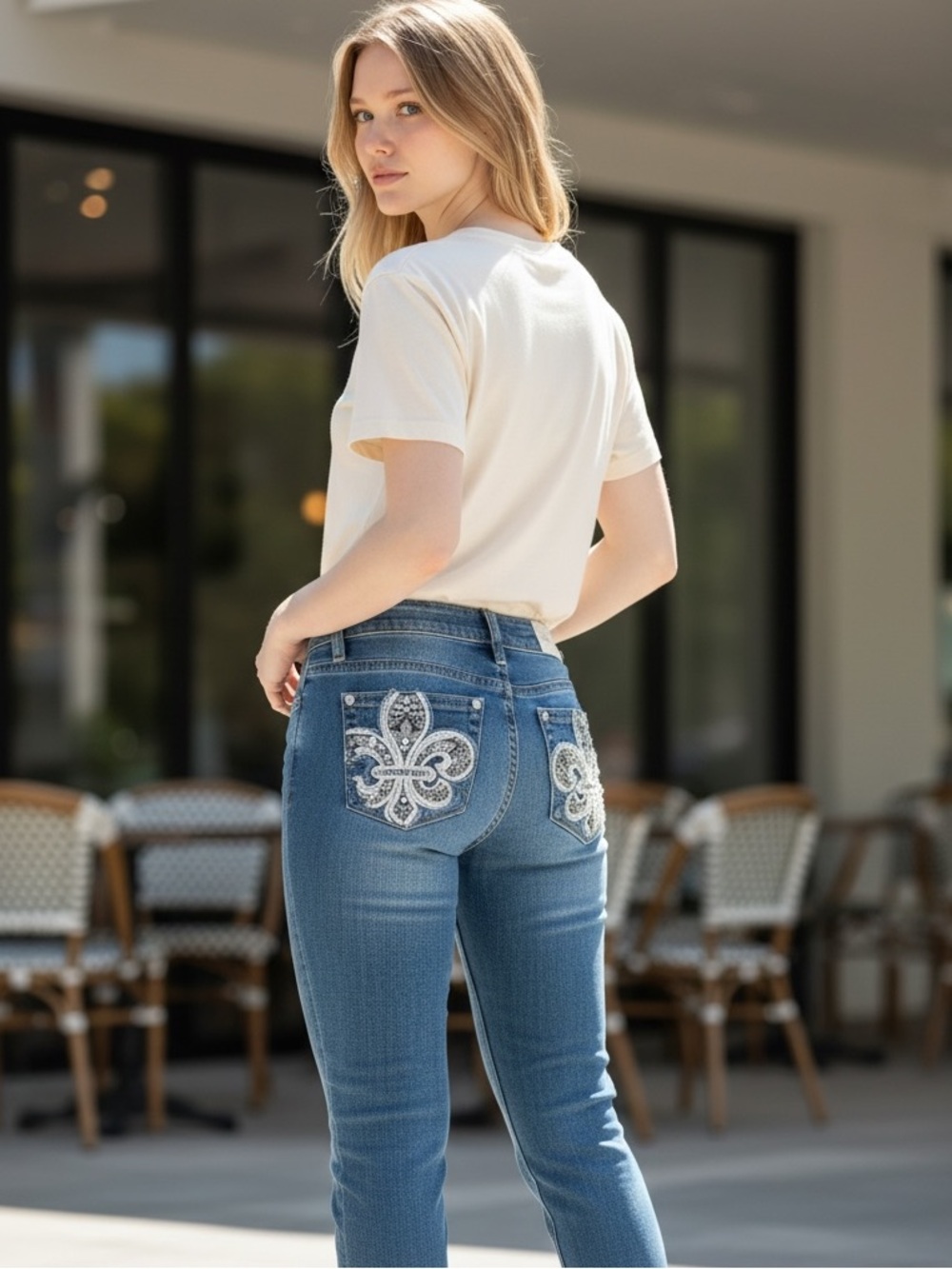 Miss Me Distressed Dark Blue Skinny Jeans